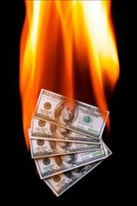 money fire